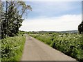 View down the lane towards Mountsett