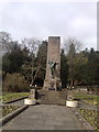 NT4914 : Hawick: war memorial in Wilton Lodge Park by Jonathan Hutchins