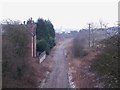 Empty track bed at Winkhill Station