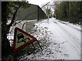 H4072 : Skid sign along Pharson Road by Kenneth  Allen