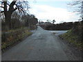 SH8773 : Crossroads near Coed Coch by David Medcalf