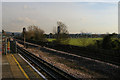 TQ1687 : Northwick Park station: view south-east towards Wembley stadium by Christopher Hilton