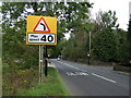 Approaching a bend on Penistone Road (A61)