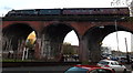 SO8455 : Gresley A4 Pacific on a Worcester viaduct by Jaggery