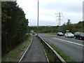 Path beside Westwood New Road (A61)