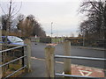 The Huddersfield to Mirfield Cycle Route crossing Whitacre Street, Deighton