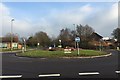 Roundabout at the junction of Hilton Road and Newcastle Lane