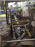 SP3265 : On-site discussion about the replacement gas main, Leamington Old Town by Robin Stott