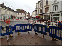 SP3265 : High Street closed for gas main and sewer replacement, Leamington Old Town by Robin Stott