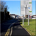 Destination choices ahead, Cardiff Road, Aberdare