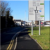 SO0002 : Destination choices ahead, Cardiff Road, Aberdare by Jaggery
