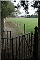 Footpath with kissing gate