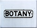 TQ5946 : Vintage street nameplate, Botany, Tonbridge by Chris Whippet