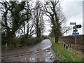 Heath Lane, looking east from a 36 metre spot height