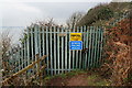 SS0797 : Closed path at Manorbier Missile Range by Ian S