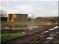 Straw stack and old shed