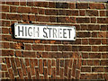 High Street sign