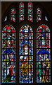 TQ5045 : West window, St Mary's church, Chiddingstone  by Julian P Guffogg