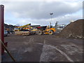 Demolition of Lidl store, in preparation for reconstruction, Maesycoed Rd, Cardiff