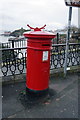 SN1300 : Victorian post box on High Street, Tenby by Ian S
