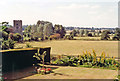 Higham, 1991: south view to Church from Old Vicarage