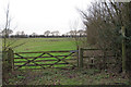 Signpost and stile to footpath, Tolleshunt Major