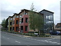 Modern flats on Aldham House Lane