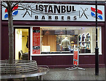 NT4936 : Istanbul Barbers, Galashiels by Walter Baxter
