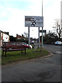 TM4557 : Roadsign on the A1094 Saxmundham Road by Geographer