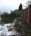 Hartshill: footpath boundary