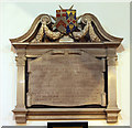 Holy Trinity, East Finchley - Wall monument