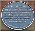 Shire Hall, blue plaque