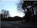 School Road at the junction of Snows Ride