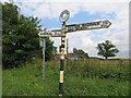SJ7203 : Signpost, Brockton by Richard Webb
