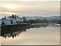 Taw Vale and the River Taw on a cold January morning