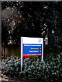 TM4656 : Aldeburgh Community Hospital sign by Geographer