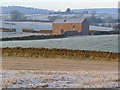 Barn and farmland, Great Salkeld