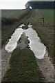 Icy footpath south