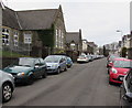 Car-lined Clifton Street in Aberdare