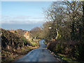 Road descending north into Swainby