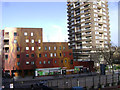 Flats on the north side of the New Kent Road near Elephant & Castle