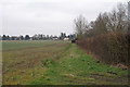 Arable field boundary, Brick Kiln Road, Sandon