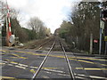 Looking east from Dorking Road Level Crossing