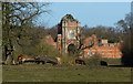 The ruined Bradgate House stable block