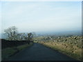 Lane descending towards Twiston