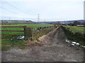 Stony Lane at the junction with Moor Bottom Lane