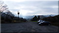 View in the car park of the Britannia Inn, Horseshoe Pass, Llangollen