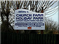 Church Farm Holiday Park sign