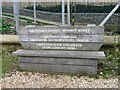 Bench to mark coastal defences completion Oct 2006