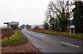 North Worcestershire Path crossing the A451 road, near Iverley